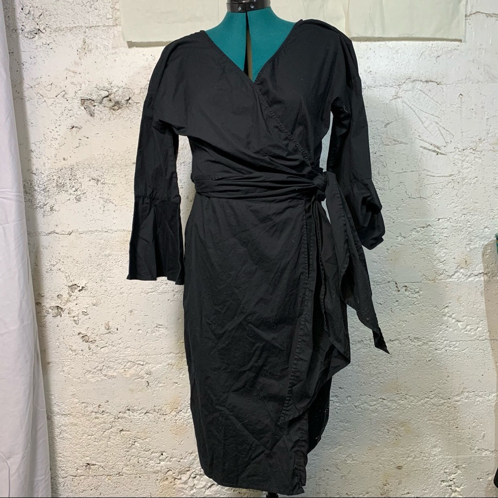 Cotton wrap around dress